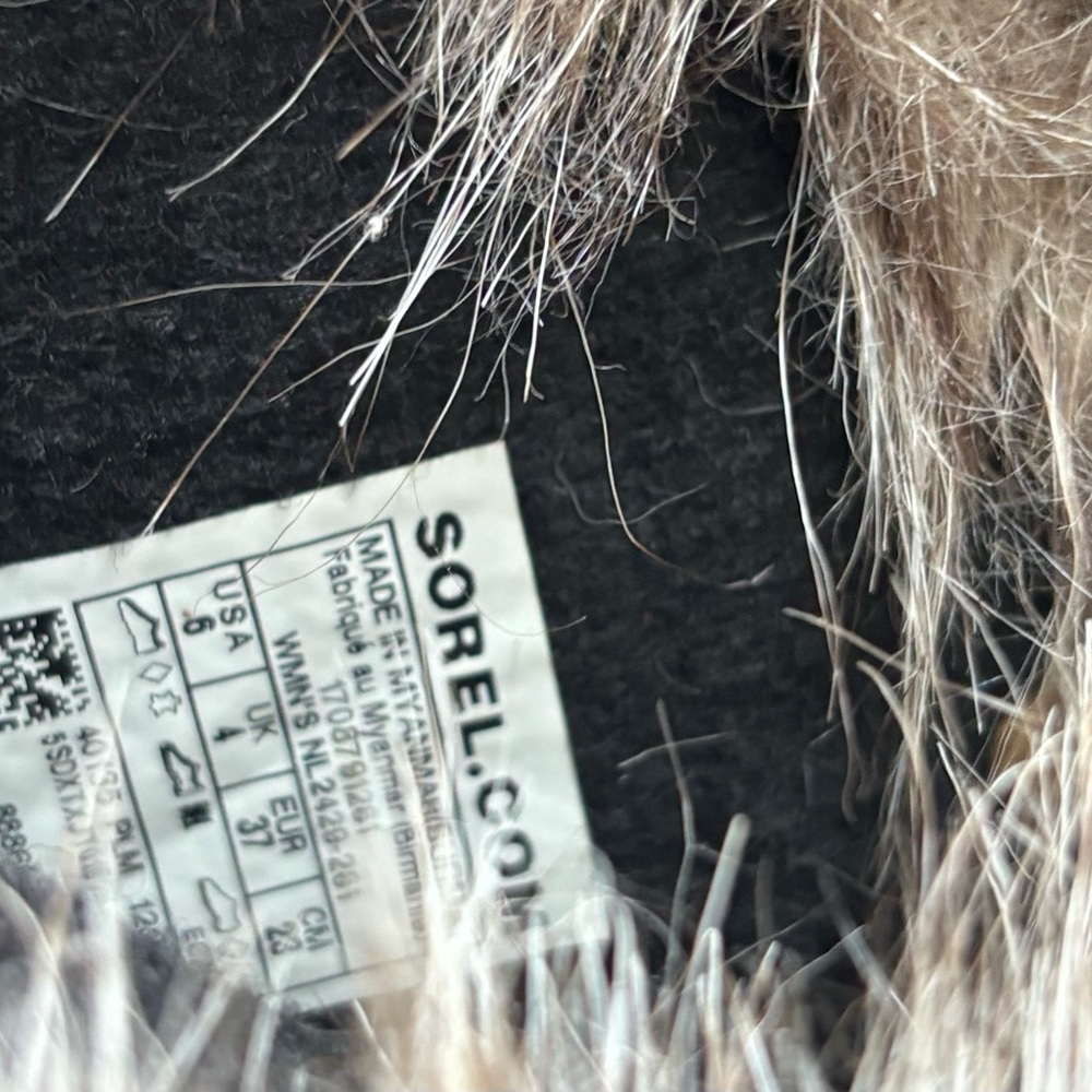 SOREL WOMENS JOAN OF ARTIC WATERPROOF FULL GRAIN LEATHER & SUEDE FAUX FUR SZ 6 - Picture 5 of 13
